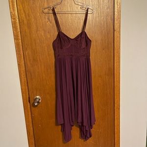 Victoria Secret Purple Zip Back Classic Chic Midi Dress Size 4